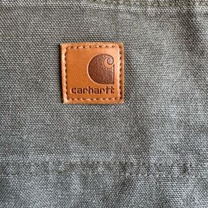 Carhartt B11 MOS Work Pants Mens 35x32 Green Duck Canvas Carpenter Utility EUC
